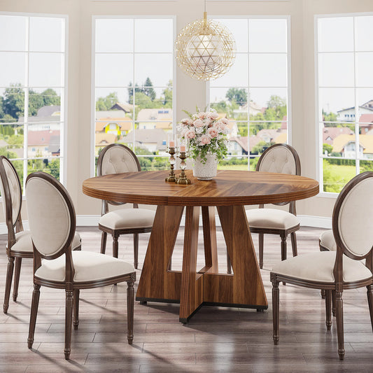 Round Wooden Dining Table