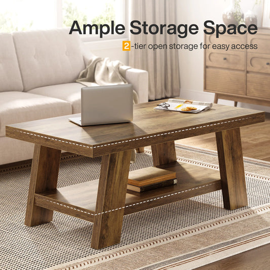 Rustic Farmhouse Wood Coffee Table