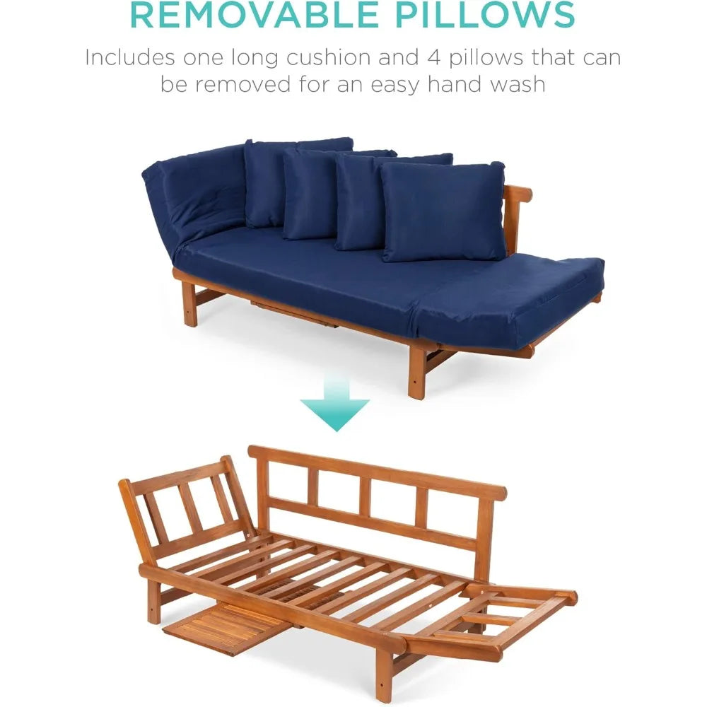 Outdoor Futon Sofa for Patio, Balcony or Poolside