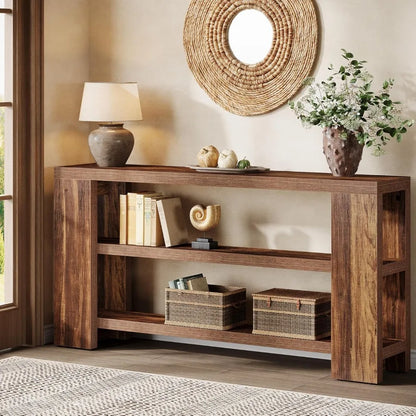 Farmhouse 3-Tier Console Table