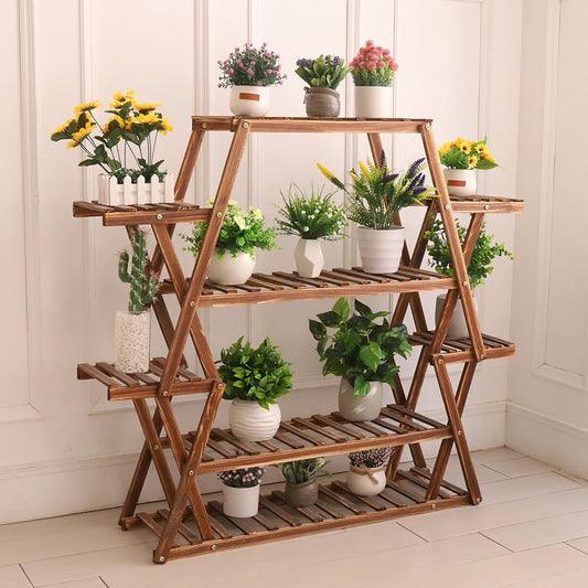Wooden Plant Stand for Indoor, Outdoor