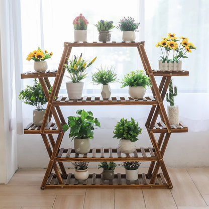Wooden Plant Stand for Indoor, Outdoor