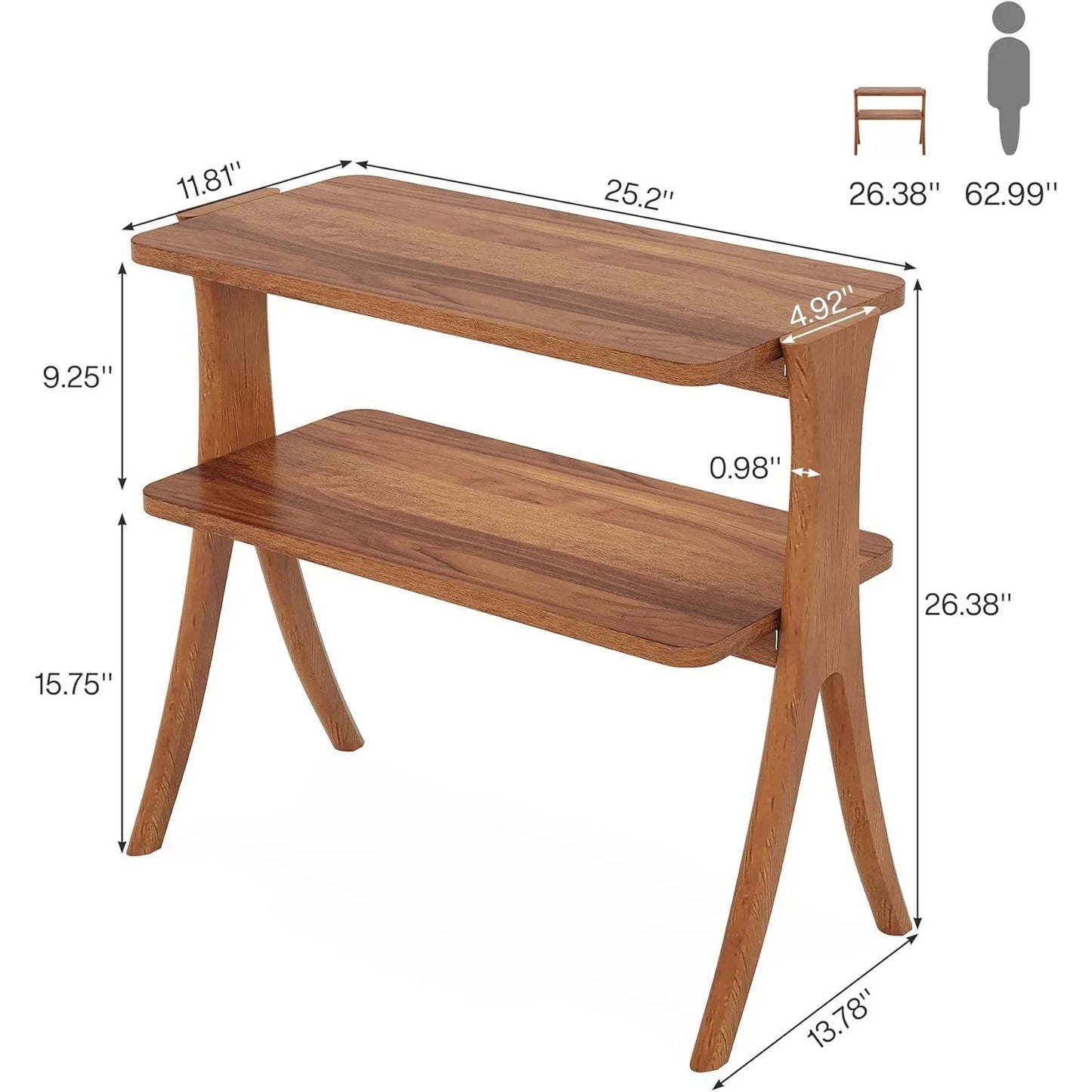 Farmhouse End or Side Table for Living Room