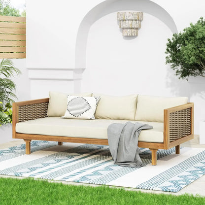 Outdoor Sofa or Daybed Made From Acacia Wood
