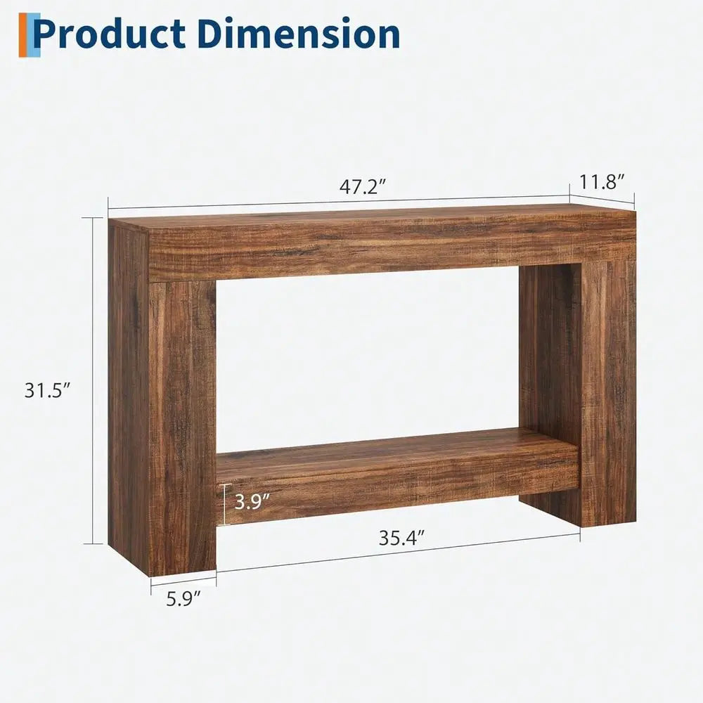 Farmhouse Console Table For Entryway or Living Room