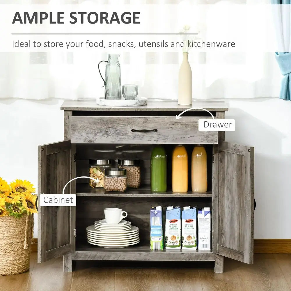 Farmhouse Sideboard Buffet or Coffee Bar Cabinet