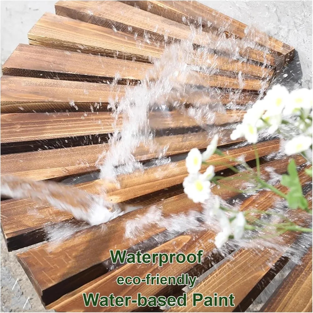 Wrap Around Wooden Tree Bench for Gardens, Patios & Backyard