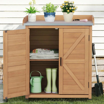 Outdoor Storage Cabinet & Potting Bench