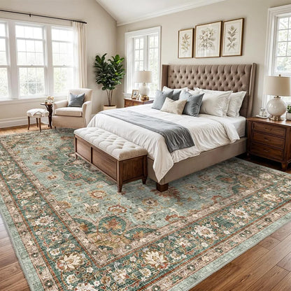 10x14 Distressed Area Rug for Living Room and Bedroom