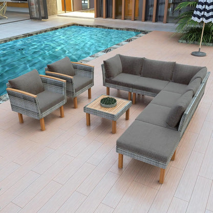 Outdoor Patio Sofa Sets with Coffee Tables