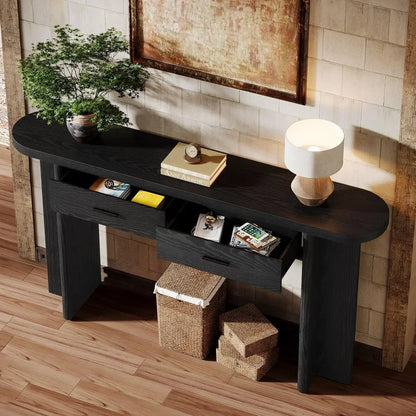 Farmhouse Console Table with 2 Drawers