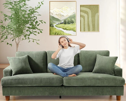 Comfy Corduroy Couch for Living Room