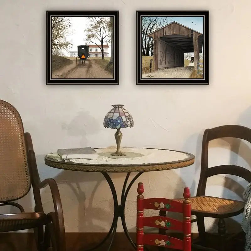 2-Piece Set - Headin' Home & Miller's Creek Bridge, Ready to Hang