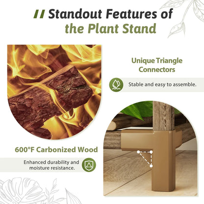 63" Tall, Indoor or Outdoor Plant Stand