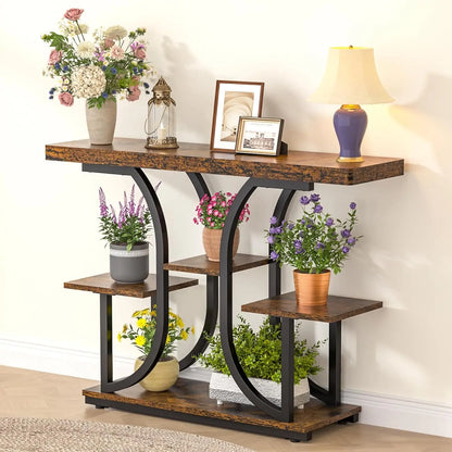 Farmhouse Industrial, Console Table for Hallway, Entryway or Foyer