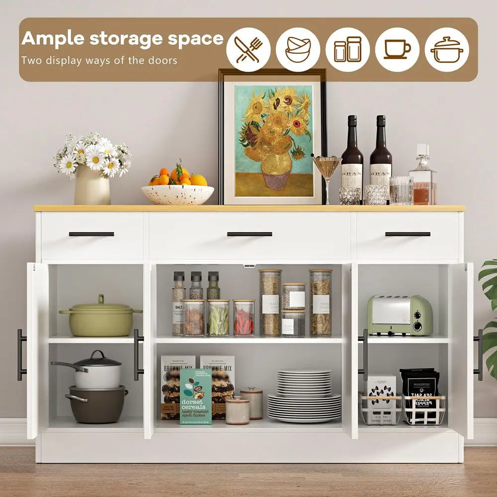 Farmhouse Coffee Bar or Buffet Cabinet