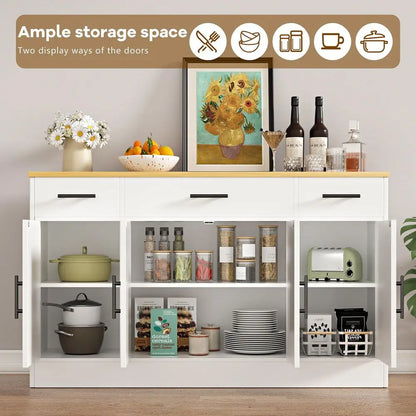 Farmhouse Coffee Bar or Buffet Cabinet