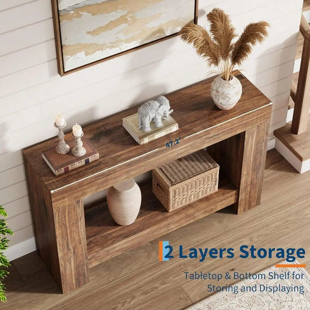 Farmhouse Console Table For Entryway or Living Room