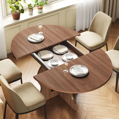 Extendable Wooden Dining Table seats 4-6