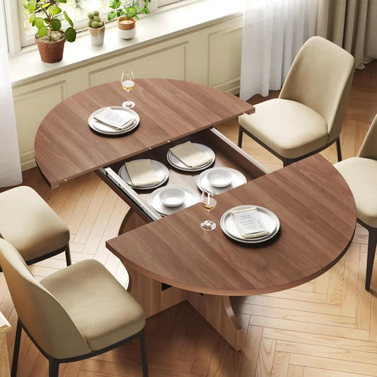 Extendable Wooden Dining Table seats 4-6