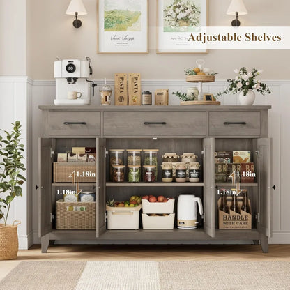Farmhouse Buffet Cabinet with Drawers