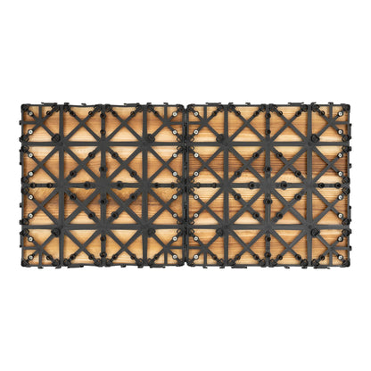 Outdoor Hardwood Interlock Flooring Tiles for Patio & Balcony