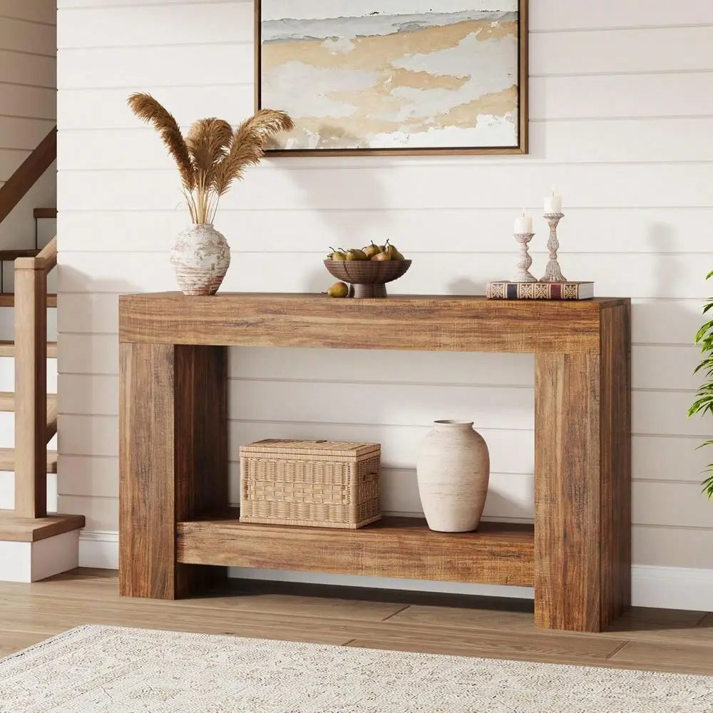 Farmhouse Console Table For Entryway or Living Room