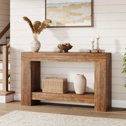 Farmhouse Console Table For Entryway or Living Room