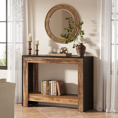 Farmhouse Console Table for Entryway or Living Room