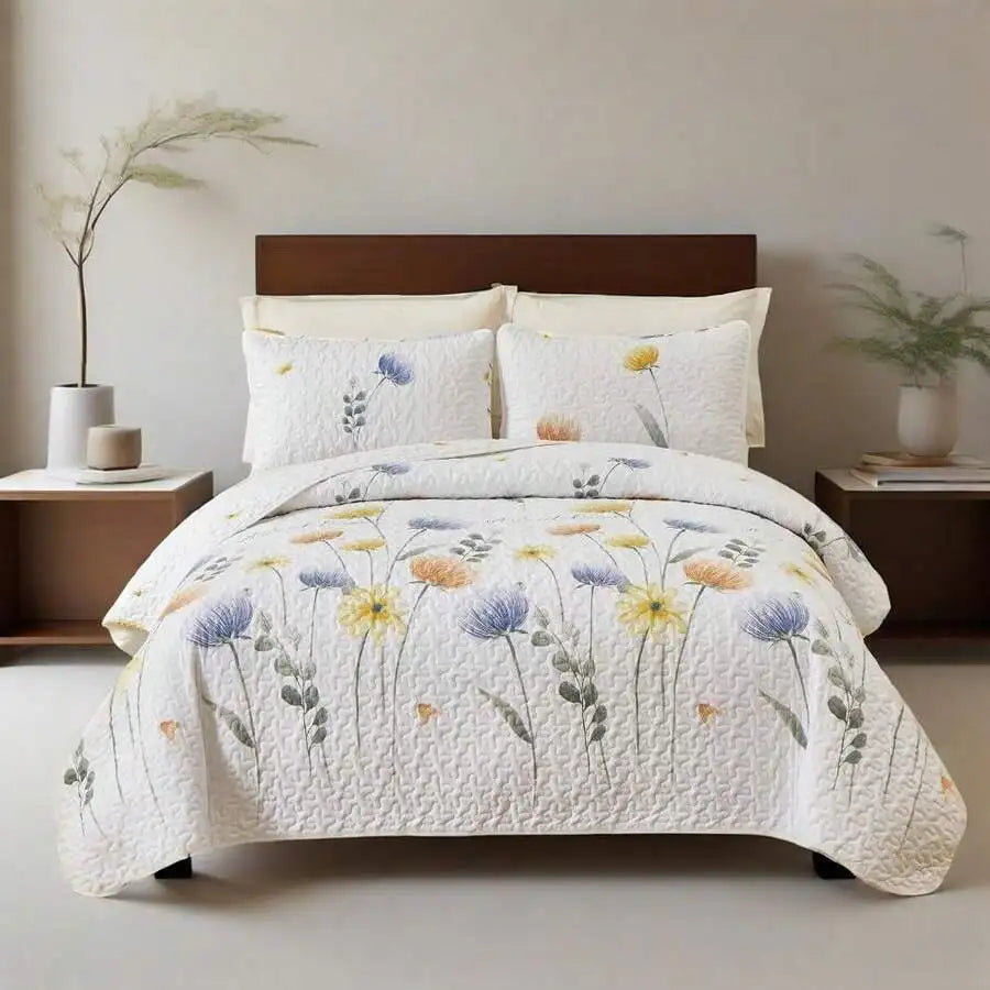 3 Piece Bedding Set for Twin, Full, Queen, or King Size