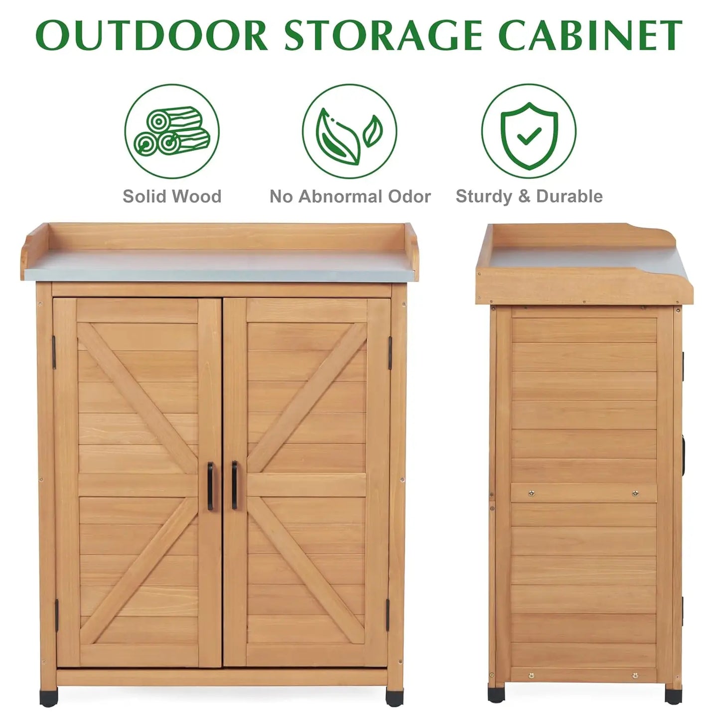 Outdoor Storage Cabinet & Potting Bench