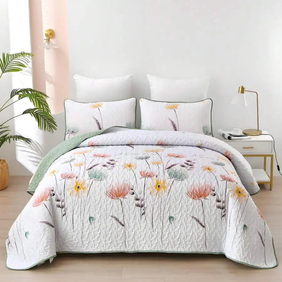 3 Piece Bedding Set for Twin, Full, Queen, or King Size