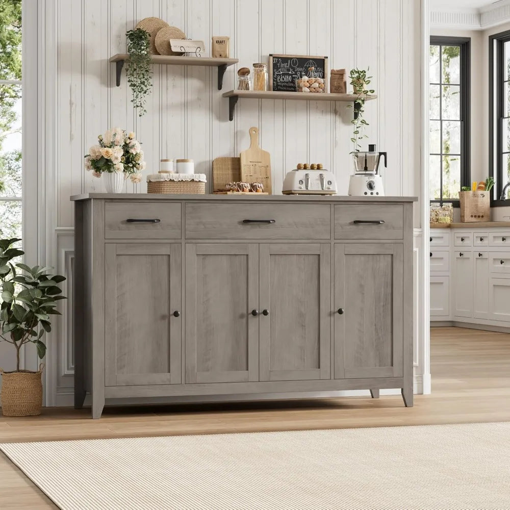 Farmhouse Buffet Cabinet with Drawers