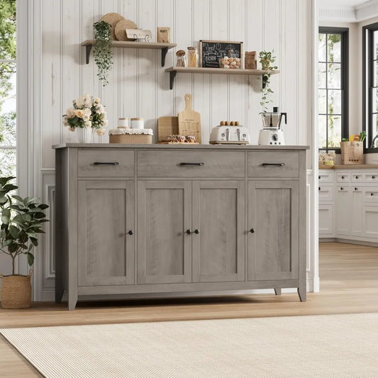 Farmhouse Buffet Cabinet with Drawers
