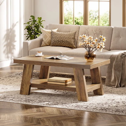 Rustic Farmhouse Wood Coffee Table