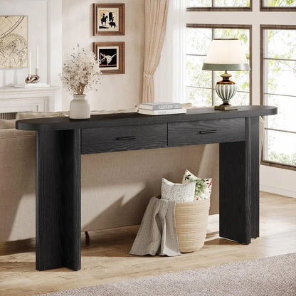 Farmhouse Console Table with 2 Drawers