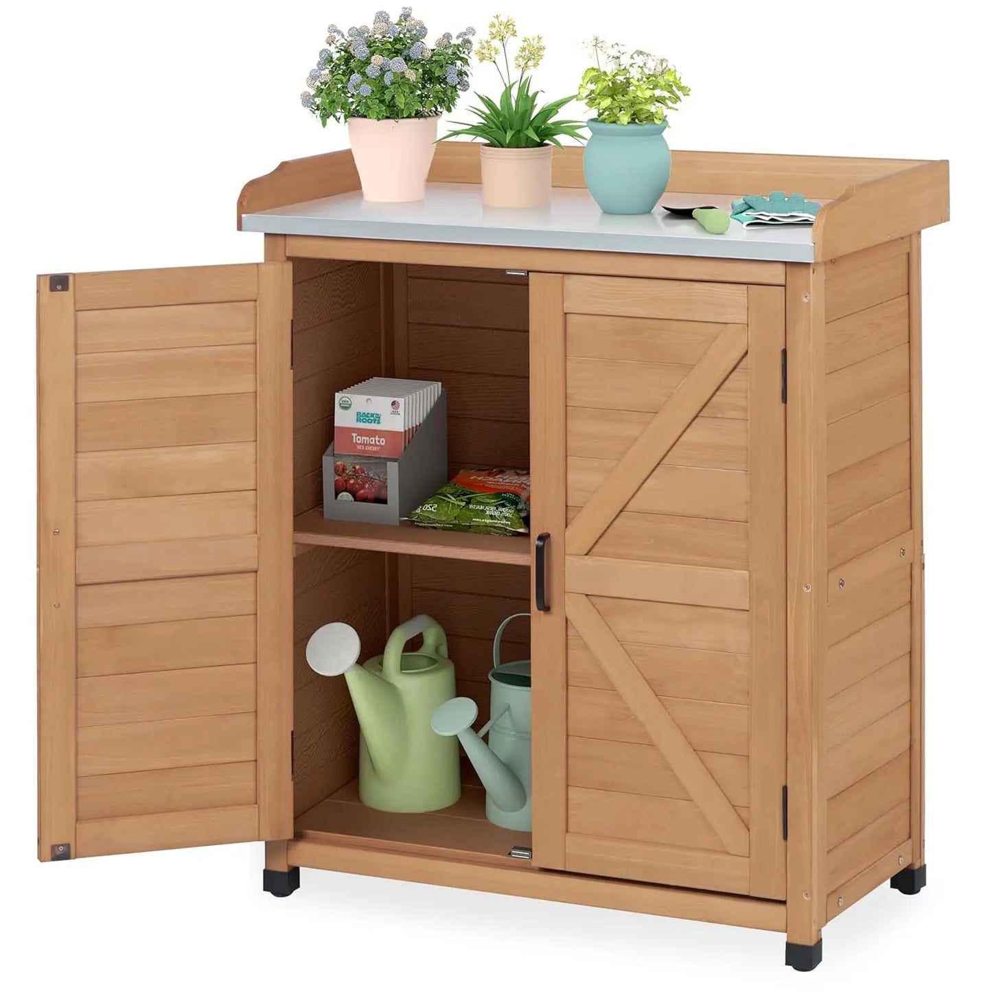 Outdoor Storage Cabinet & Potting Bench