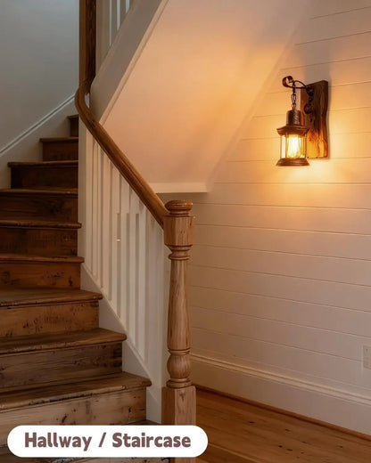 Rustic Farmhouse Wall Sconces for Living Room, Bedroom, Entryway or Mancave