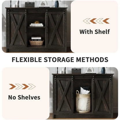 Farmhouse Style Sideboard Buffet or Coffee Bar