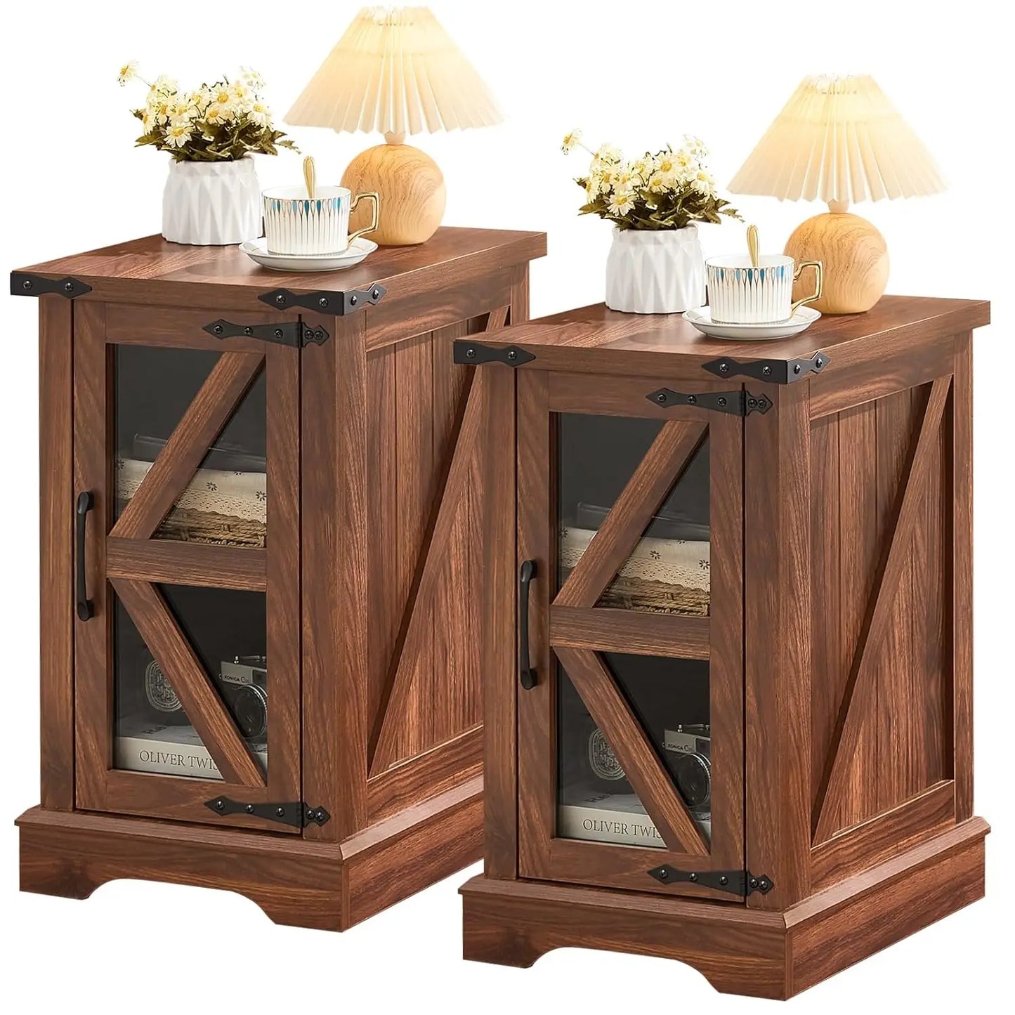 Set of 2, Farmhouse End Tables