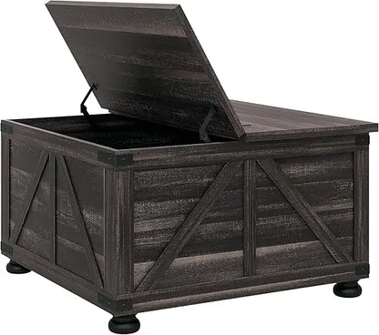 Farmhouse Coffee Table with Hidden Storage