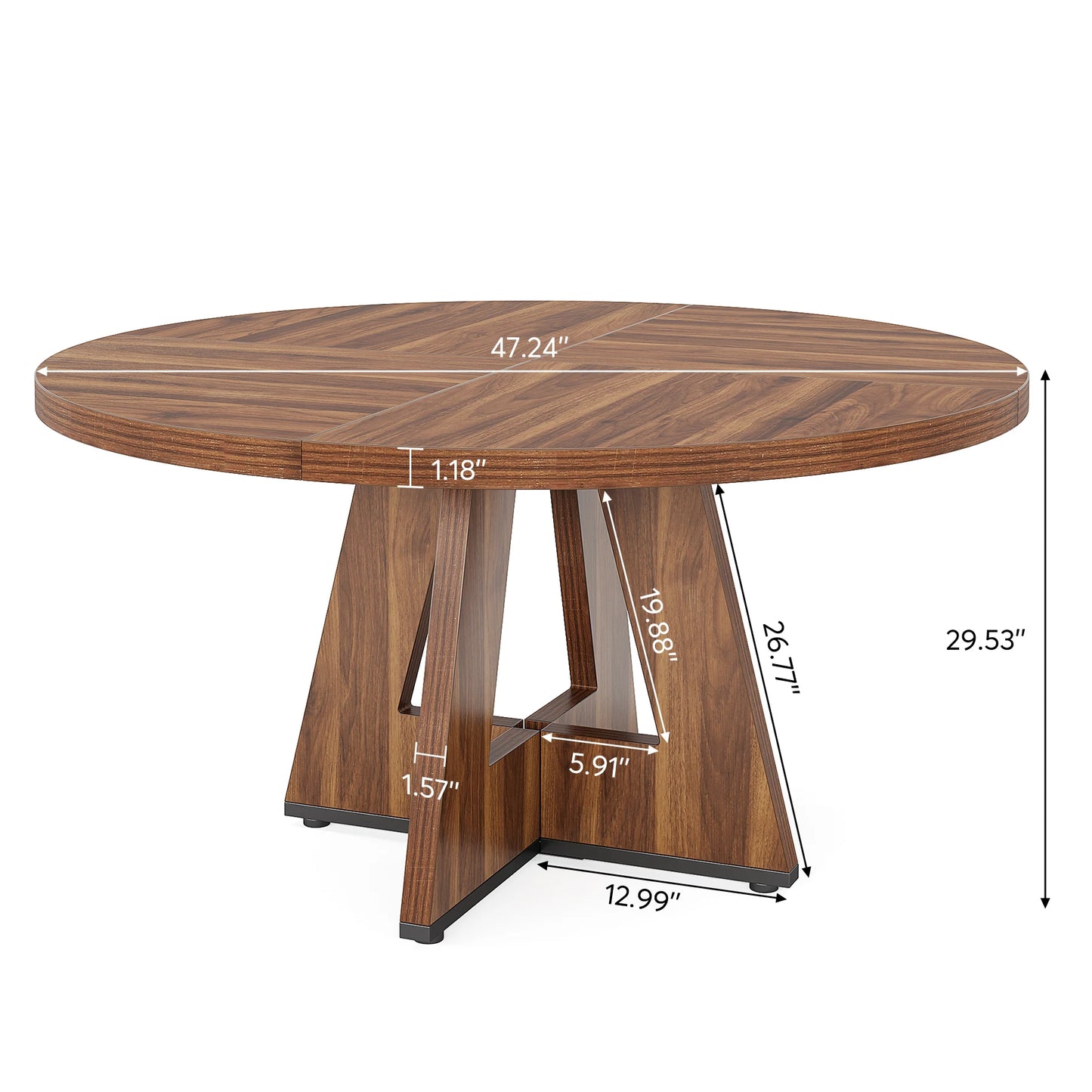 Round Wooden Dining Table