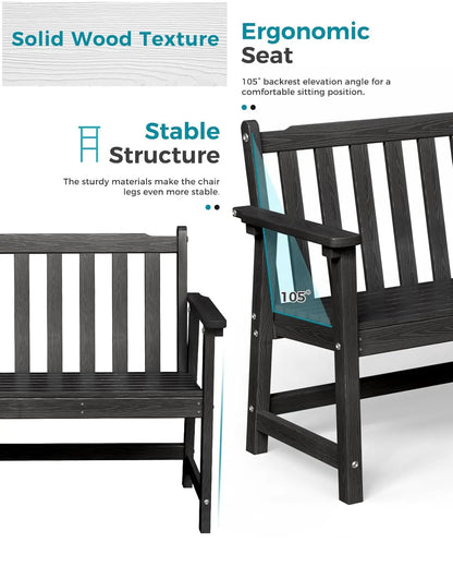 All Weather Outdoor Patio Bench
