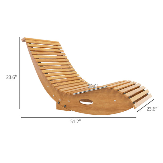 Outdoor Wooden Rocking Chair