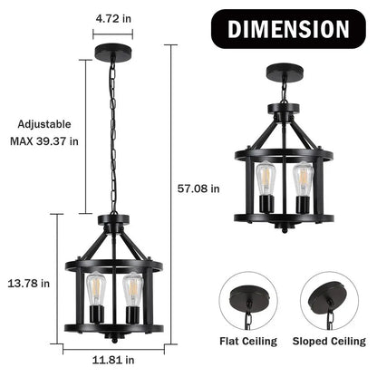 Farmhouse Kitchen Island, Hanging Pendant Lights