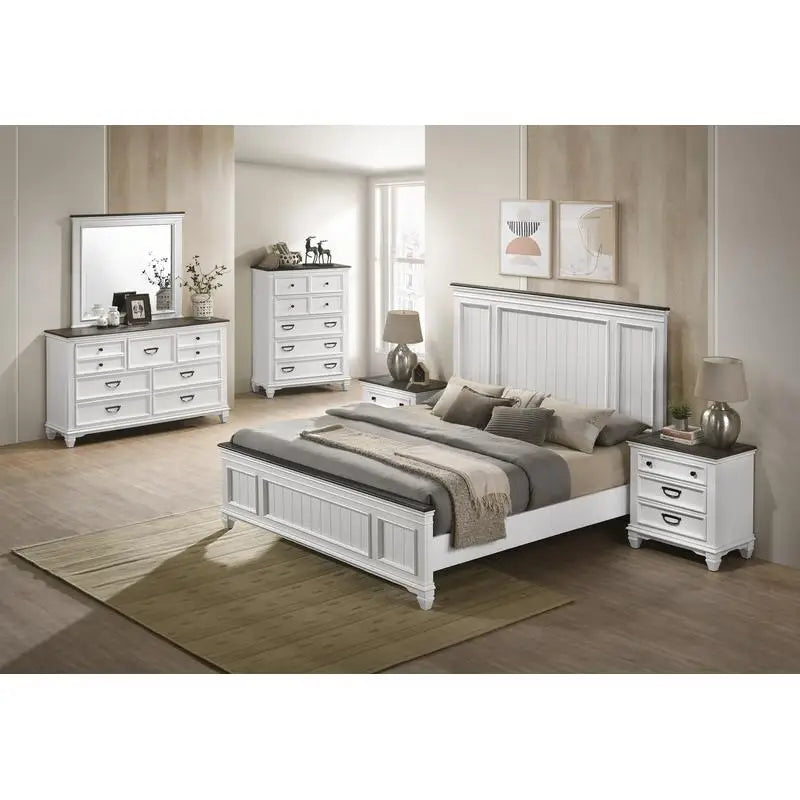 6-Piece Shiplap Panel, King Bedroom Set