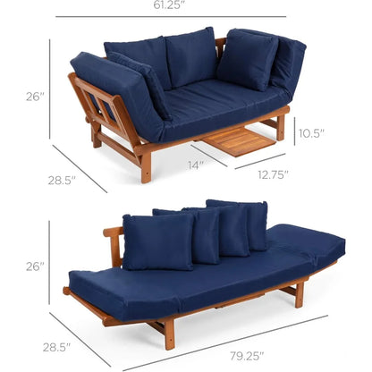 Outdoor Futon Sofa for Patio, Balcony or Poolside