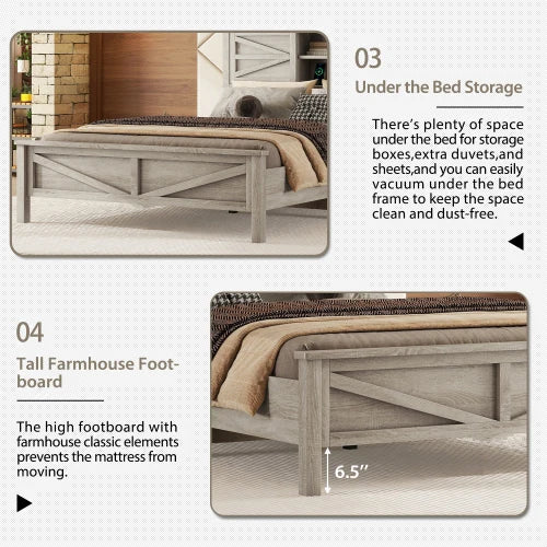 3-Piece Farmhouse Bedroom Sets Full & Queen Size