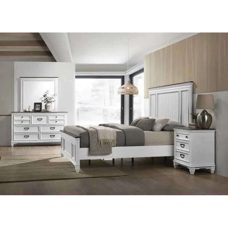 6-Piece Shiplap Panel, King Bedroom Set