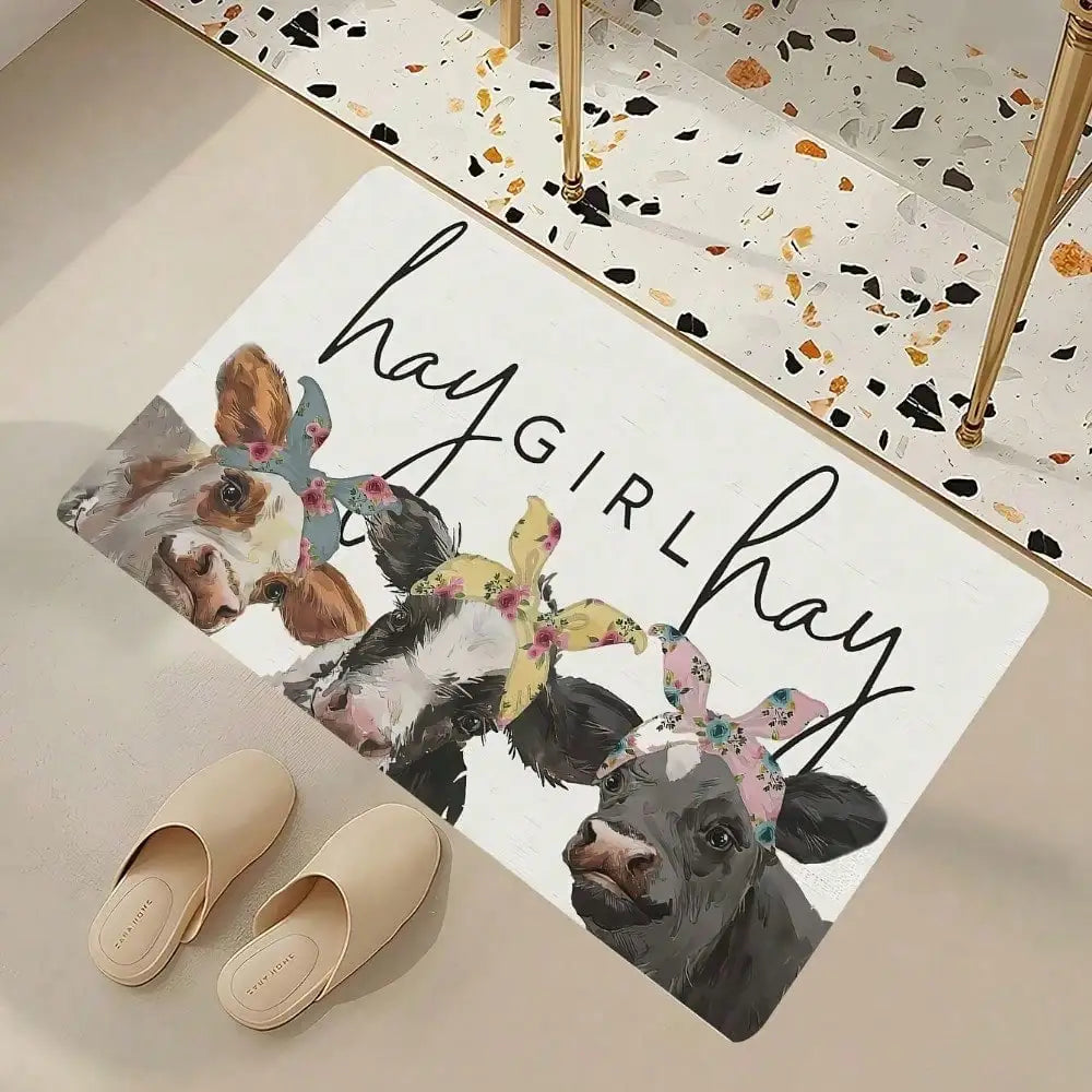 Farmhouse Welcome Mat, Bathroom Mat or Kitchen Mat
